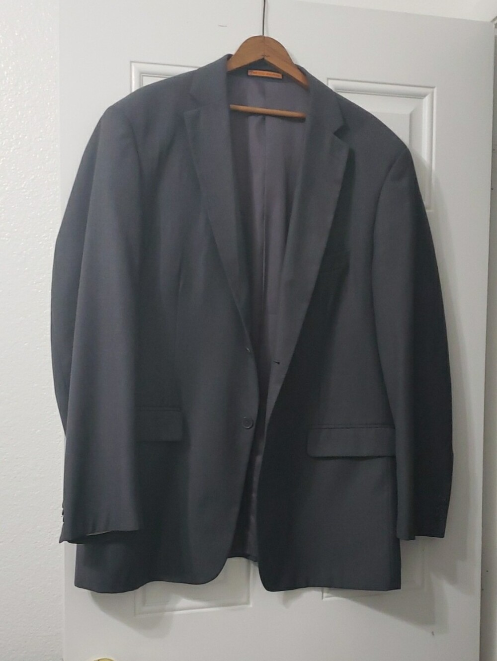 Men's Sergio Martini Size 48R / 42W Gray Suit Jacket Blazer